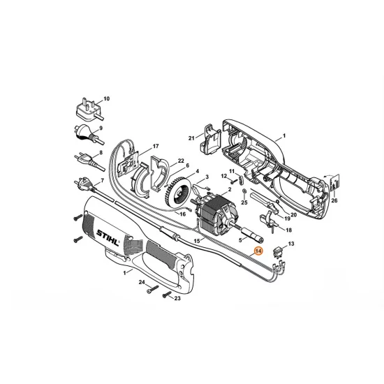 STIHL  Przewód 6440 440 1908